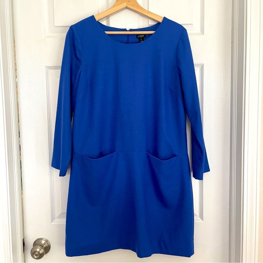 J.Crew Blue Shift Dress Sz 10 NWOT